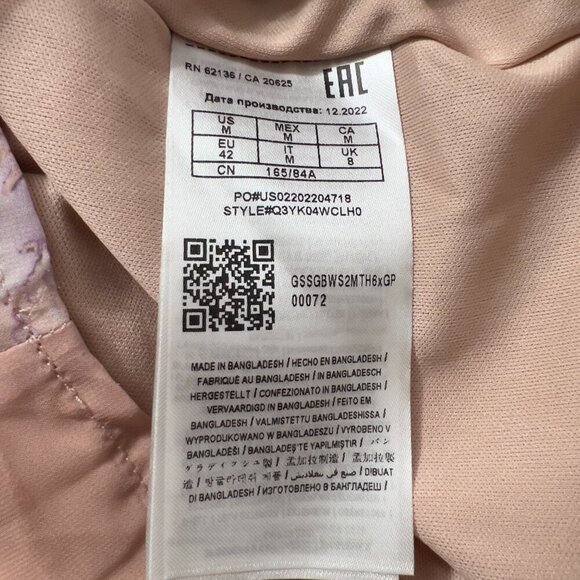 GUESS Darla Romper Summer Dreams Vapor Rose Floral Pink Size M - Picture 8 of 11